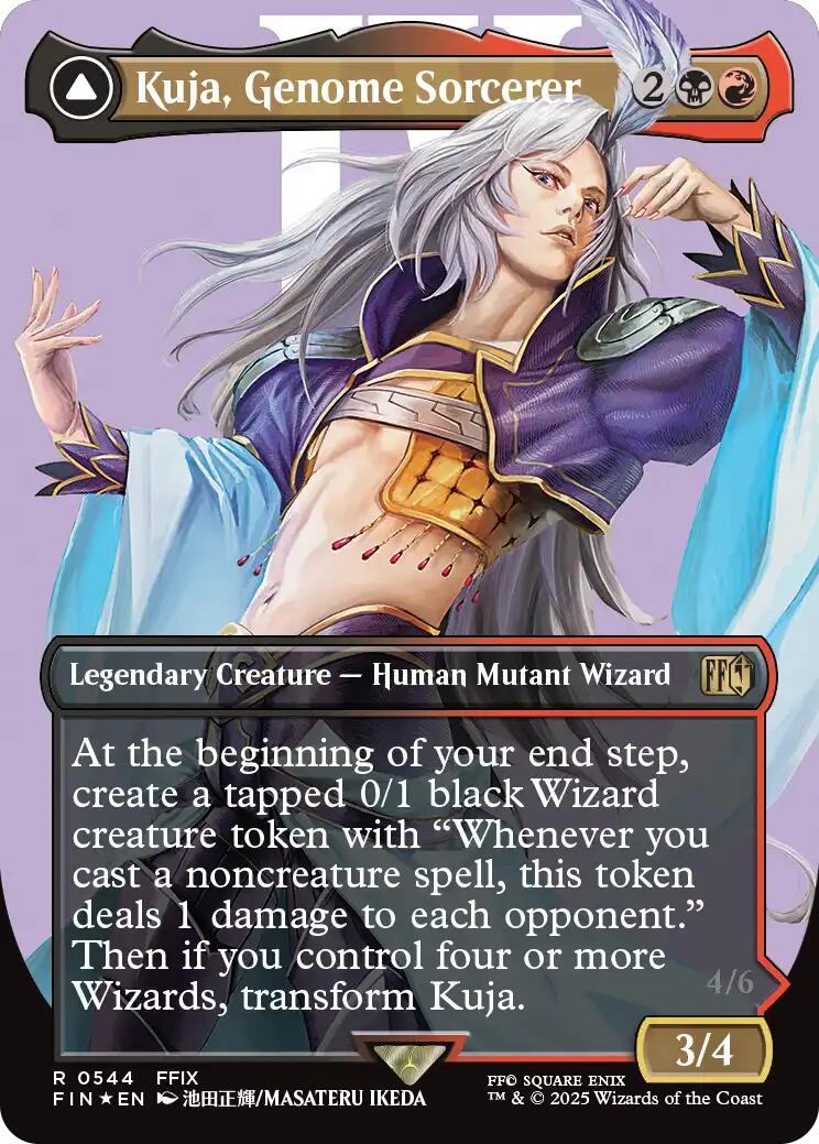 Kuja, Genome Sorcerer // Trance Kuja, Fate Defied (Borderless) (Surge Foil) [FINAL FANTASY] | Spectrum Games