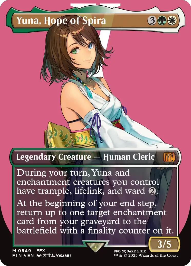 Yuna, Hope of Spira (Borderless) (Surge Foil) [FINAL FANTASY] | Spectrum Games