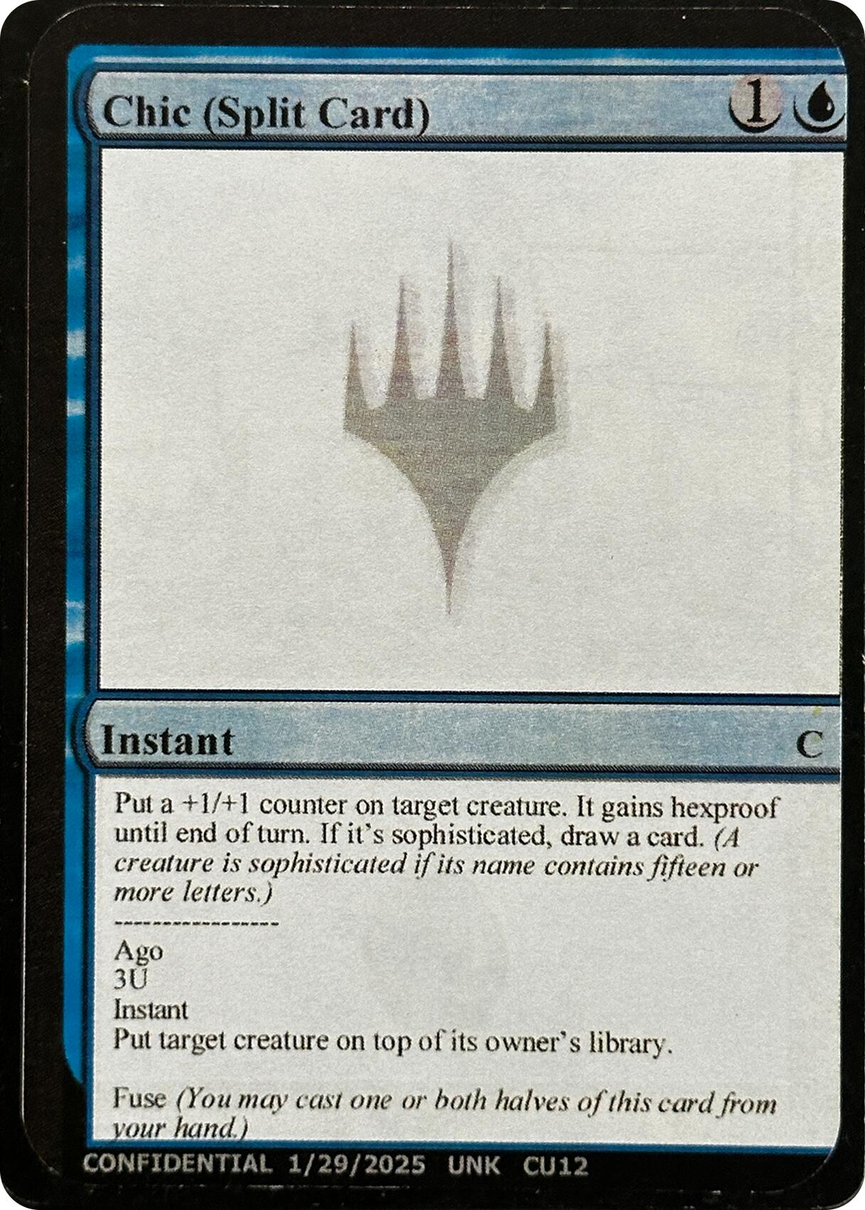 Chic (Split Card) [Unknown Event] | Spectrum Games
