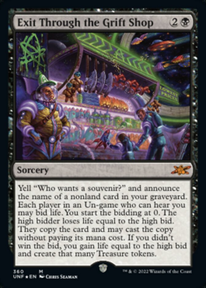 Exit Through the Grift Shop (Galaxy Foil) [Unfinity] | Spectrum Games