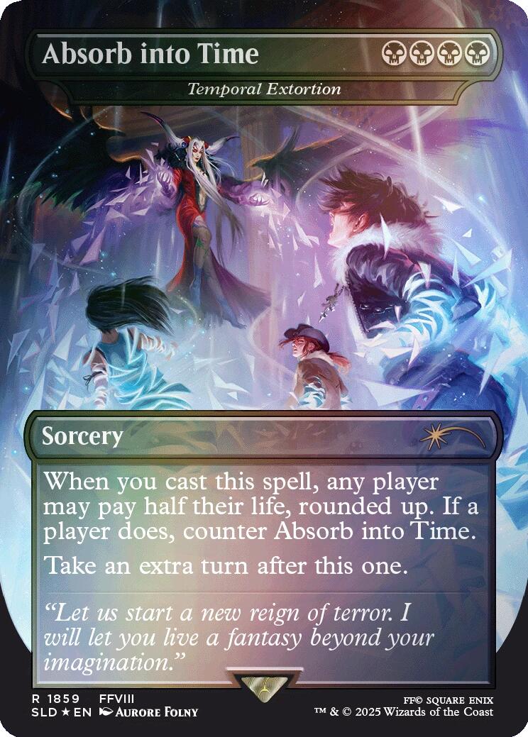 Absorb into Time - Temporal Extortion (Rainbow Foil) [Secret Lair Drop Series] | Spectrum Games
