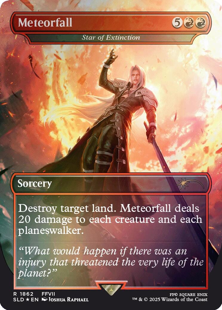 Meteorfall - Star of Extinction (Rainbow Foil) [Secret Lair Drop Series] | Spectrum Games