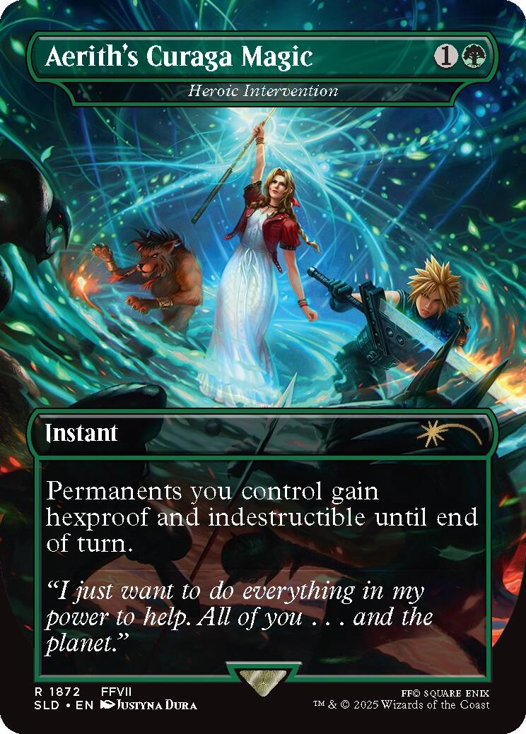 Aerith's Curaga Magic - Heroic Intervention [Secret Lair Drop Series] | Spectrum Games