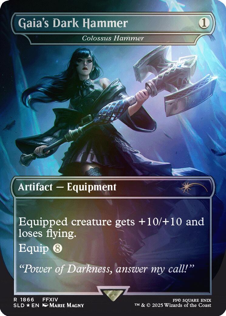 Gaia's Dark Hammer - Colossus Hammer (Rainbow Foil) [Secret Lair Drop Series] | Spectrum Games