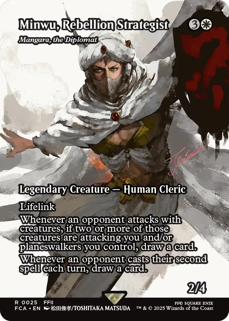 Minwu, Rebellion Strategist - Mangara, the Diplomat (Showcase) [FINAL FANTASY : Through the Ages] | Spectrum Games