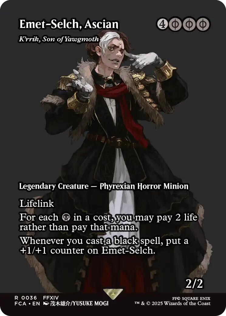 Emet-Selch, Ascian - K'rrik, Son of Yawgmoth (Showcase) [FINAL FANTASY : Through the Ages] | Spectrum Games
