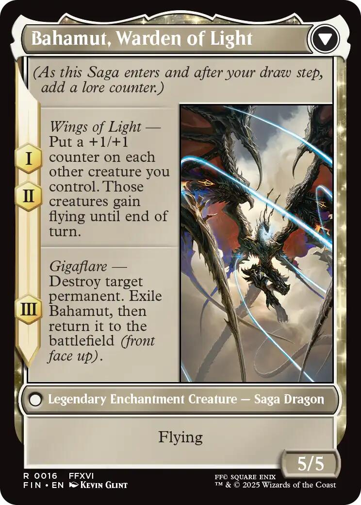 Dion, Bahamut's Dominant // Bahamut, Warden of Light [FINAL FANTASY] | Spectrum Games