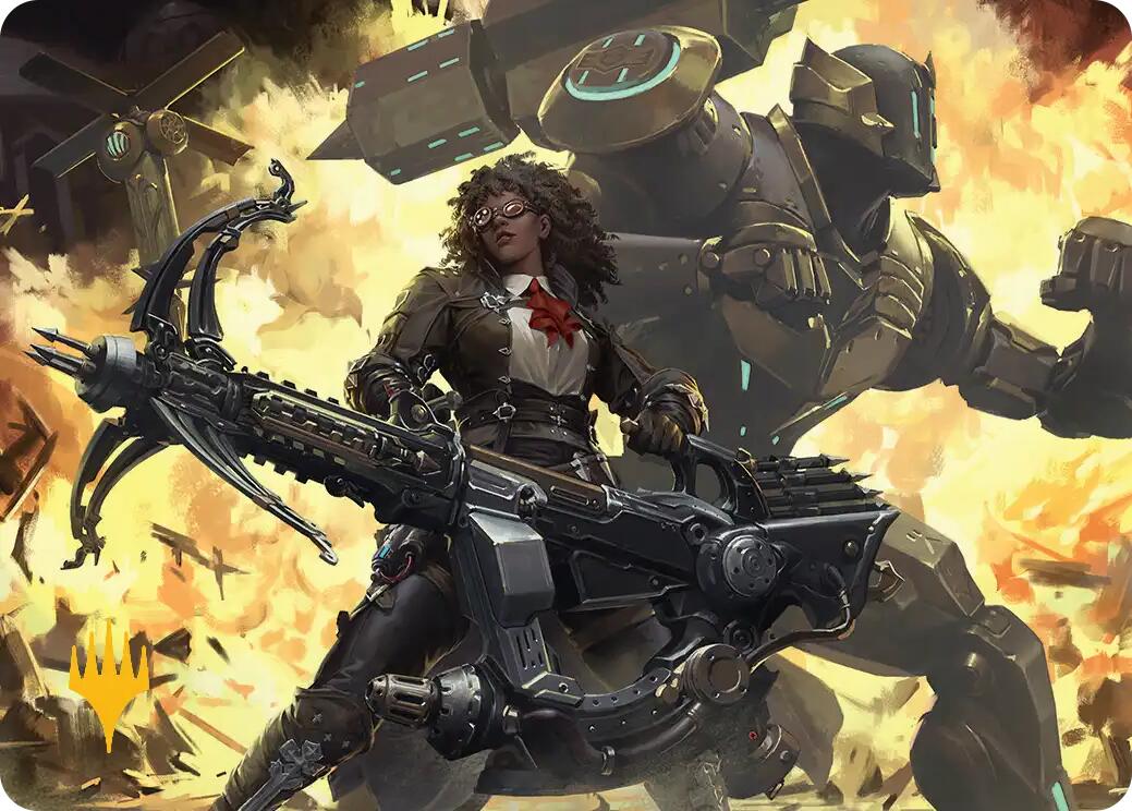 Machinist's Arsenal Art Card (Gold-Stamped Planeswalker Symbol) [FINAL FANTASY Art Series] | Spectrum Games