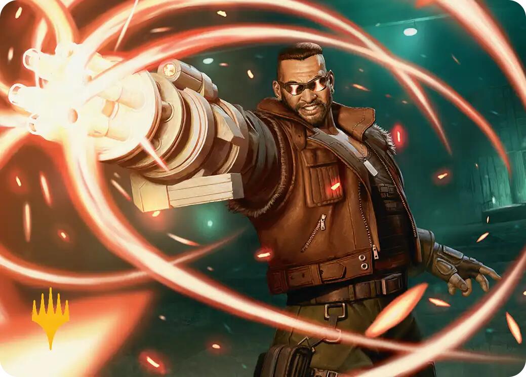 Barret Wallace Art Card (Gold-Stamped Planeswalker Symbol) [FINAL FANTASY Art Series] | Spectrum Games