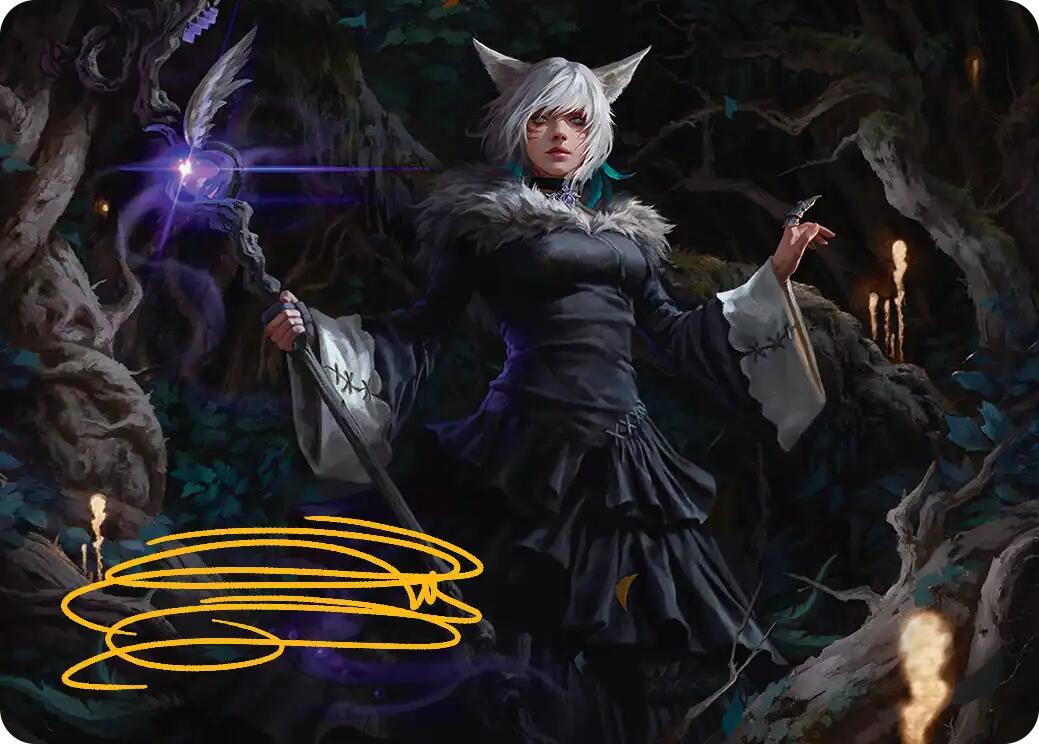 Y'shtola, Night's Blessed Art Card (21) (Gold-Stamped Signature) [FINAL FANTASY Art Series] | Spectrum Games