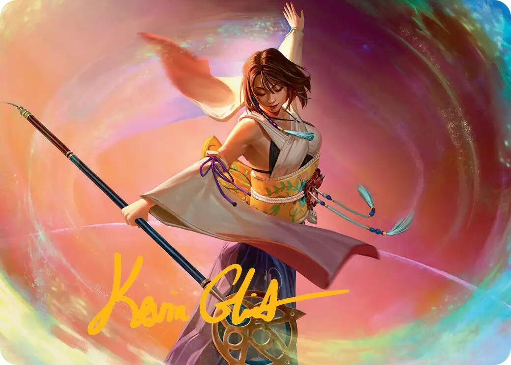 Yuna, Grand Summoner Art Card (Gold-Stamped Signature) [FINAL FANTASY Art Series] | Spectrum Games