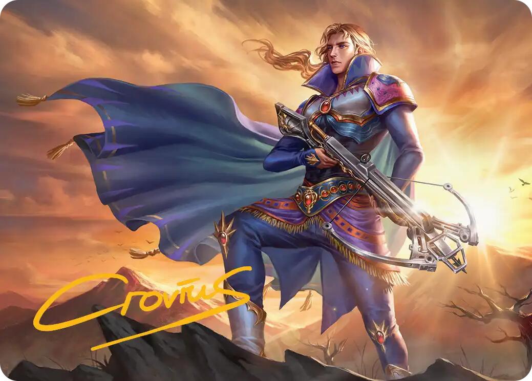 Edgar, Master Machinist Art Card (Gold-Stamped Signature) [FINAL FANTASY Art Series] | Spectrum Games