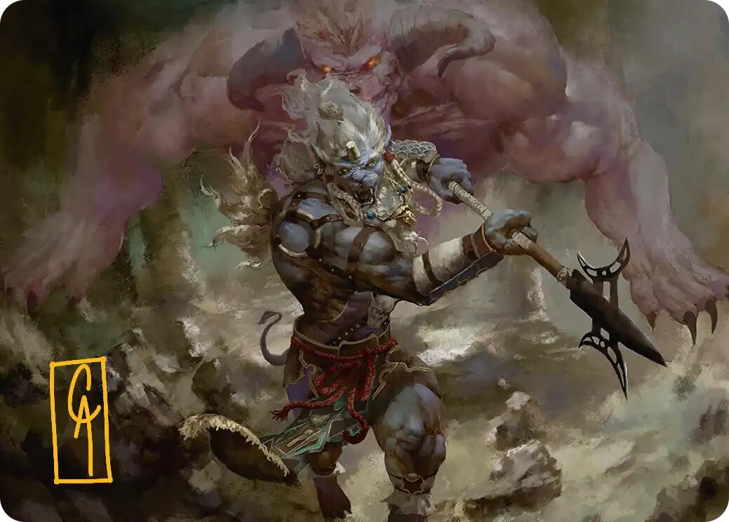 Kimahri, Valiant Guardian Art Card (Gold-Stamped Signature) [FINAL FANTASY Art Series] | Spectrum Games
