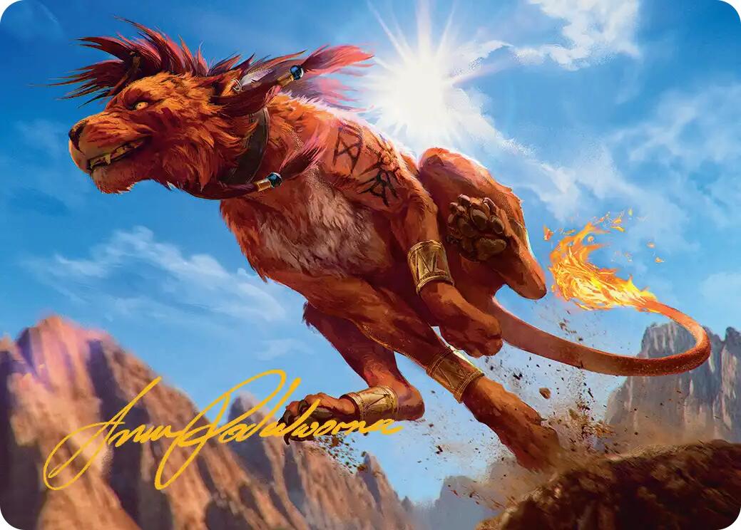 Red XIII, Proud Warrior Art Card (Gold-Stamped Signature) [FINAL FANTASY Art Series] | Spectrum Games