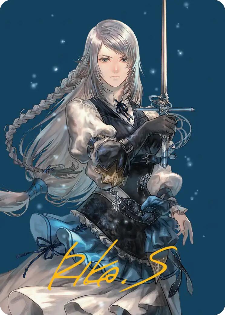 Jill, Shiva's Dominant Art Card (Gold-Stamped Signature) [FINAL FANTASY Art Series] | Spectrum Games
