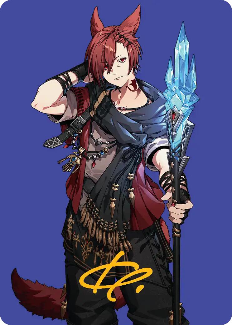 G'raha Tia, Scion Reborn Art Card (51) (Gold-Stamped Signature) [FINAL FANTASY Art Series] | Spectrum Games
