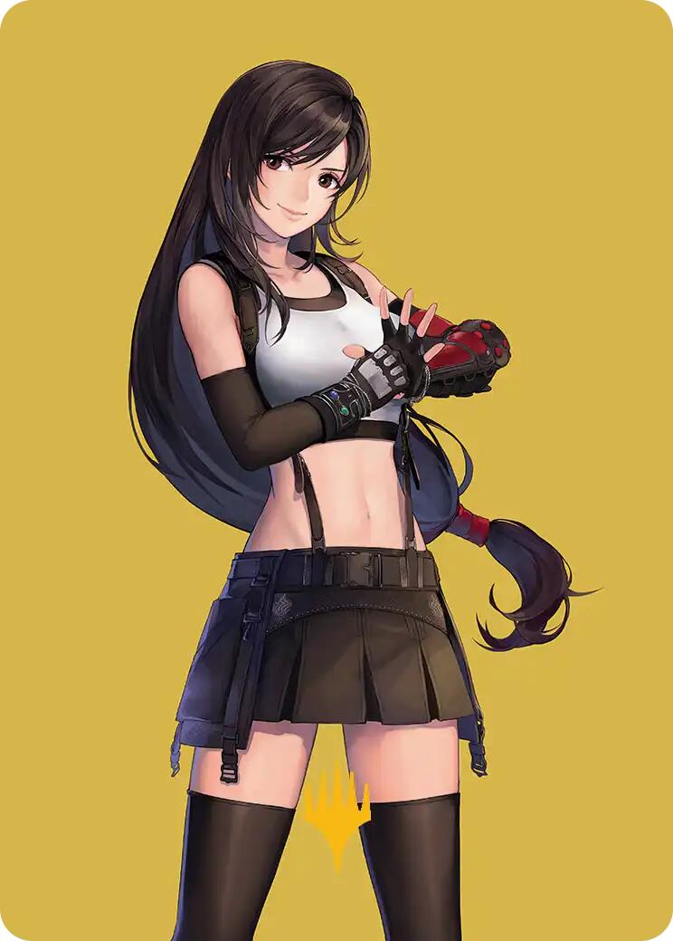 Tifa, Martial Artist Art Card (Gold-Stamped Planeswalker Symbol) [FINAL FANTASY Art Series] | Spectrum Games
