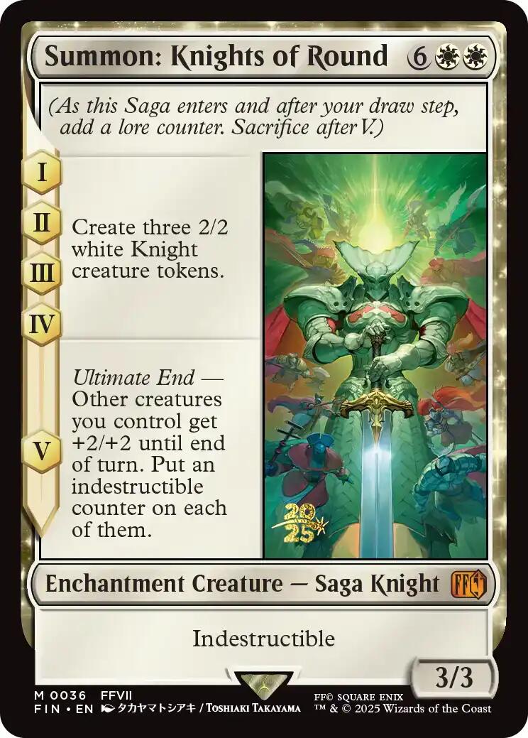 Summon: Knights of Round [FINAL FANTASY Prerelease Promo] | Spectrum Games