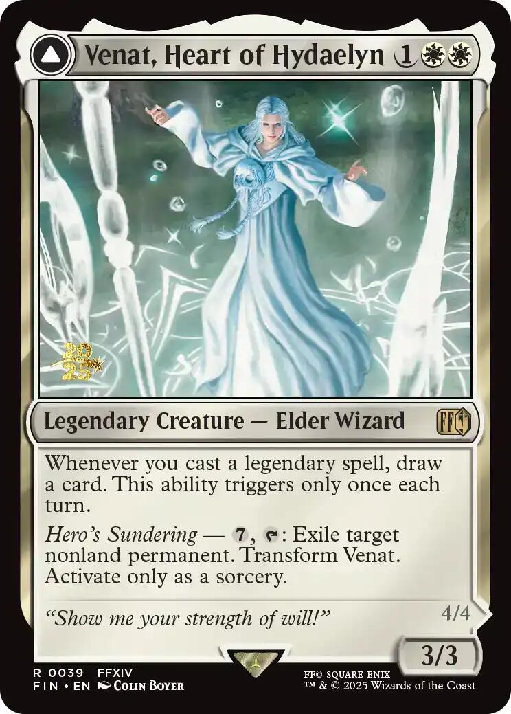 Venat, Heart of Hydaelyn // Hydaelyn, the Mothercrystal [FINAL FANTASY Prerelease Promo] | Spectrum Games