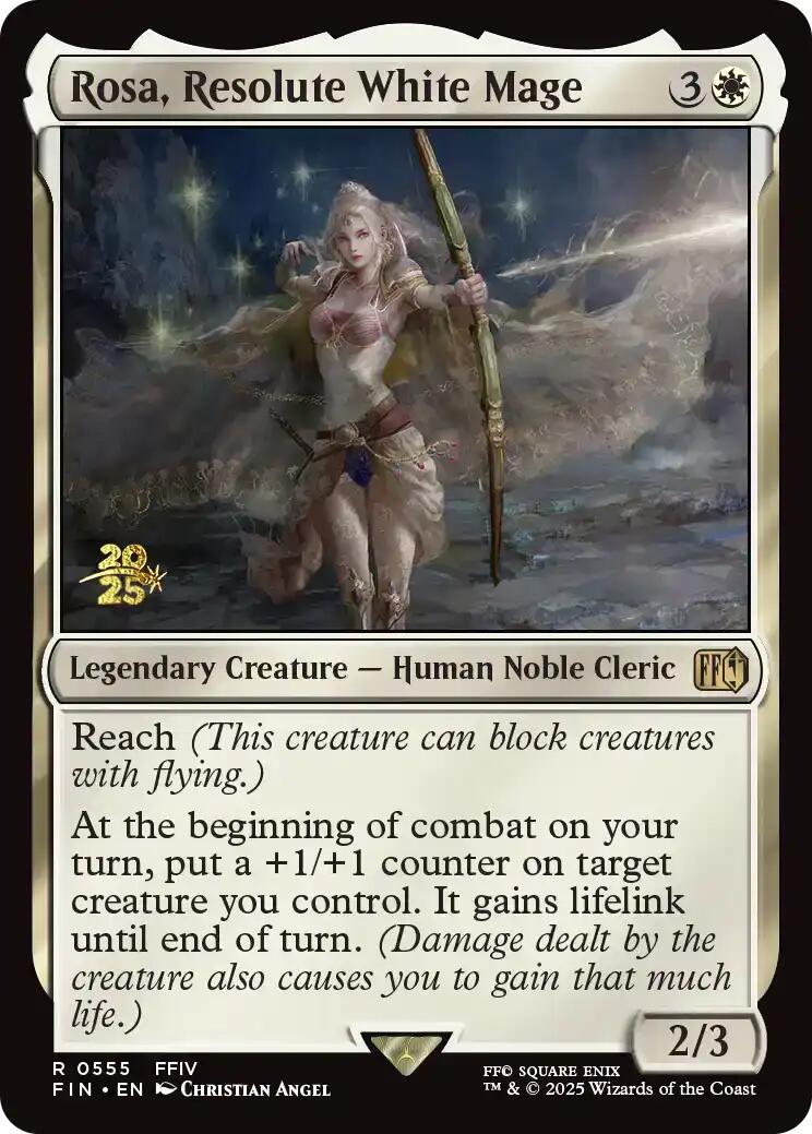 Rosa, Resolute White Mage [FINAL FANTASY Prerelease Promo] | Spectrum Games