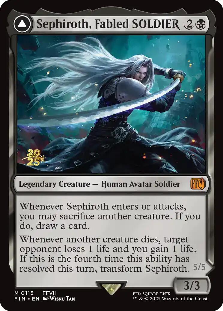 Sephiroth, Fabled SOLDIER [FINAL FANTASY Prerelease Promo] | Spectrum Games