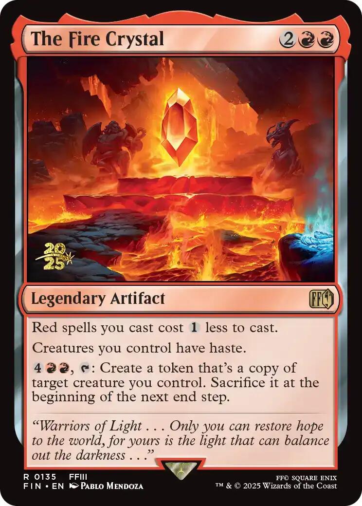 The Fire Crystal [FINAL FANTASY Prerelease Promo] | Spectrum Games