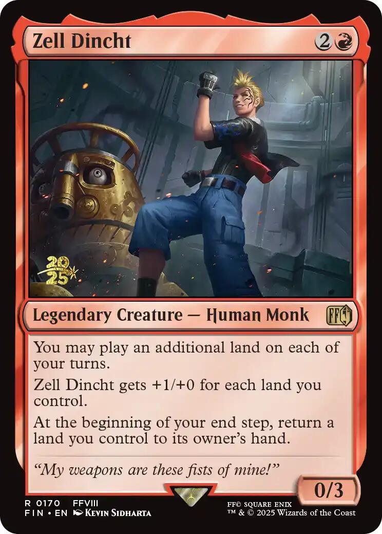 Zell Dincht [FINAL FANTASY Prerelease Promo] | Spectrum Games