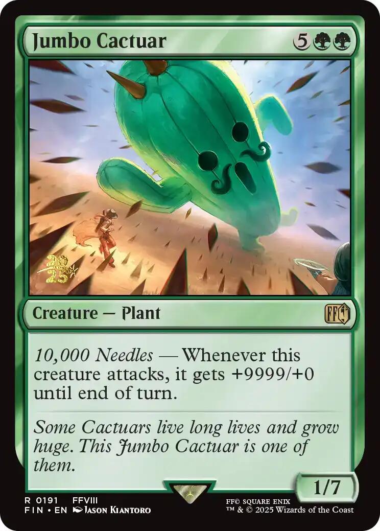 Jumbo Cactuar [FINAL FANTASY Prerelease Promo] | Spectrum Games