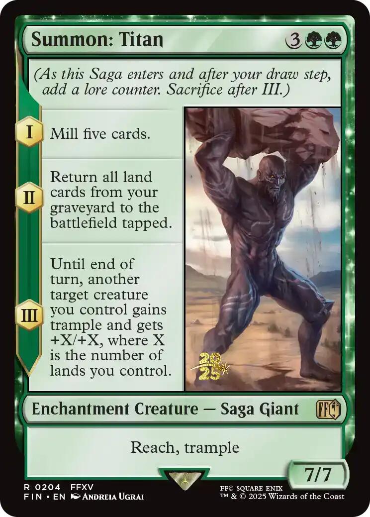 Summon: Titan [FINAL FANTASY Prerelease Promo] | Spectrum Games