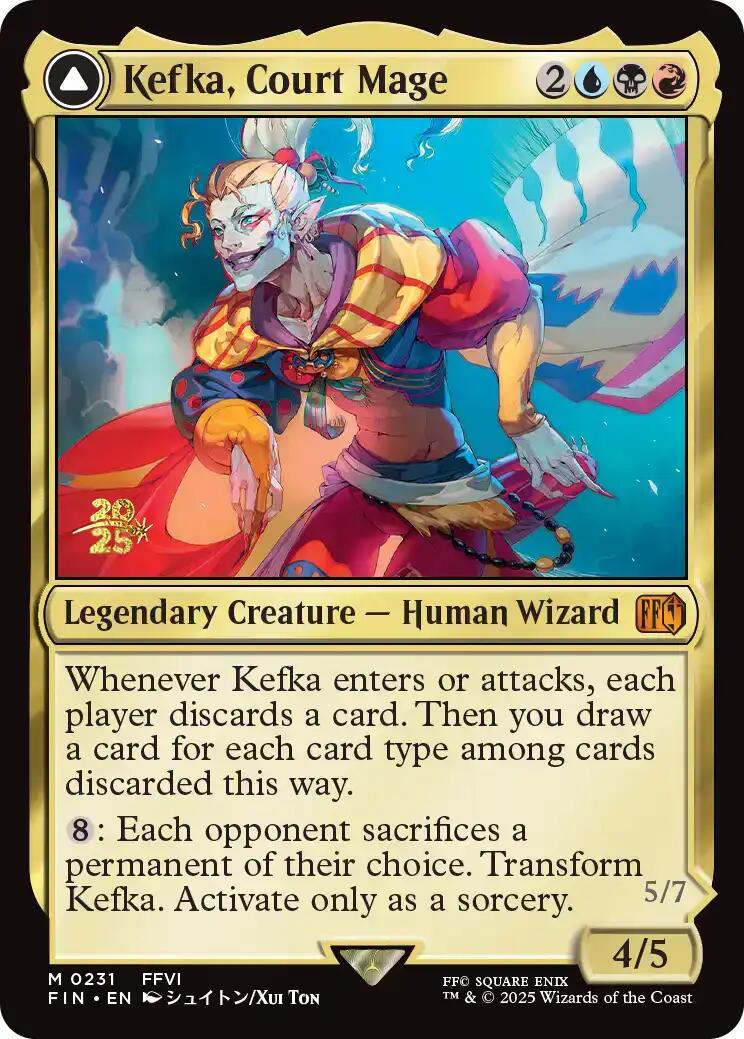 Kefka, Court Mage // Kefka, Ruler of Ruin [FINAL FANTASY Prerelease Promo] | Spectrum Games