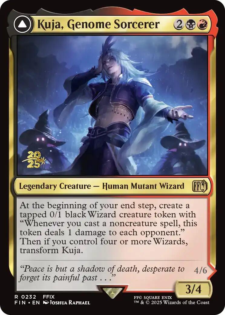 Kuja, Genome Sorcerer // Trance Kuja, Fate Defied [FINAL FANTASY Prerelease Promo] | Spectrum Games