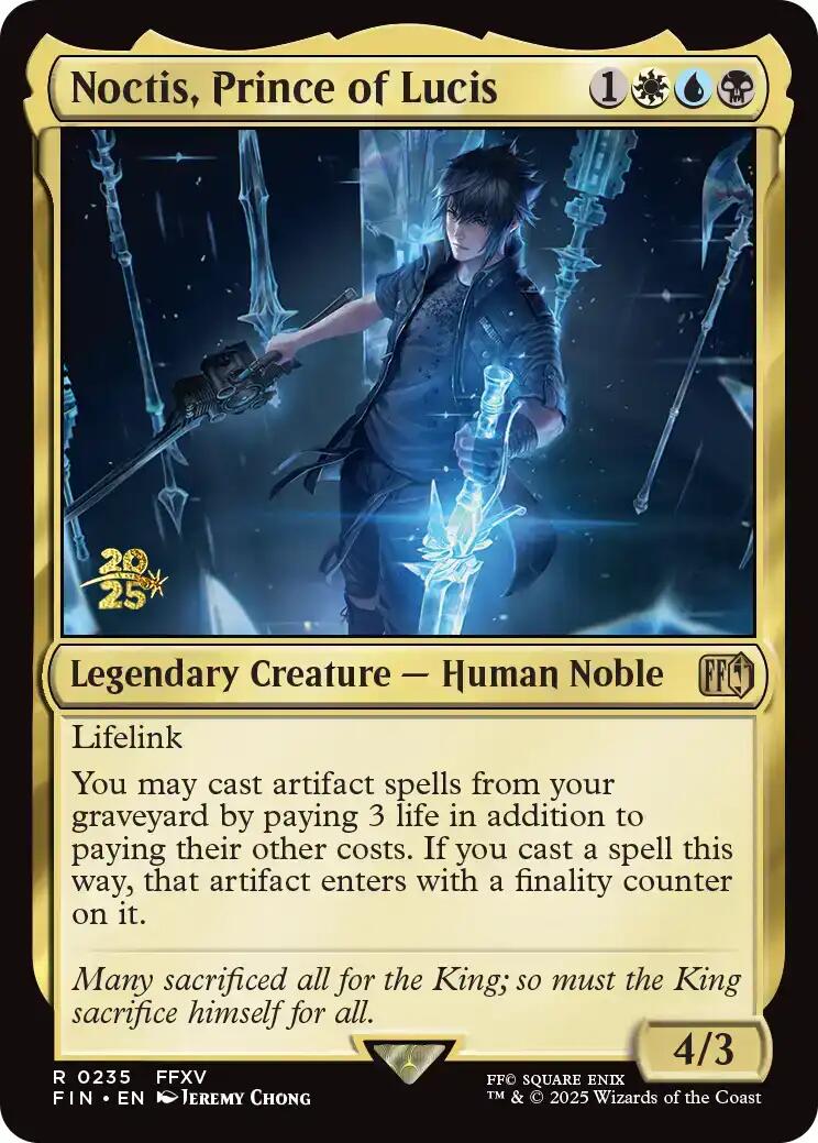 Noctis, Prince of Lucis [FINAL FANTASY Prerelease Promo] | Spectrum Games