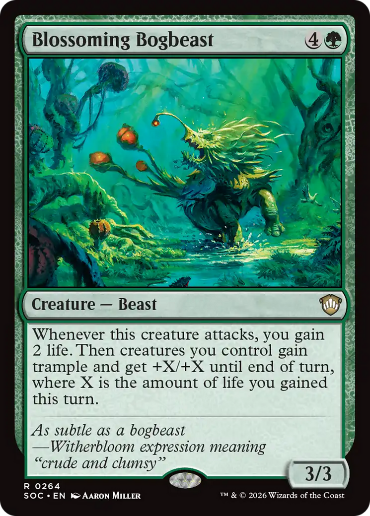 Blossoming Bogbeast [Secrets of Strixhaven Commander] | Spectrum Games