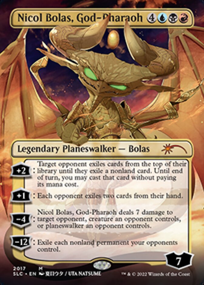 Nicol Bolas, God-Pharaoh (Borderless) [Secret Lair Countdown Kit] | Spectrum Games
