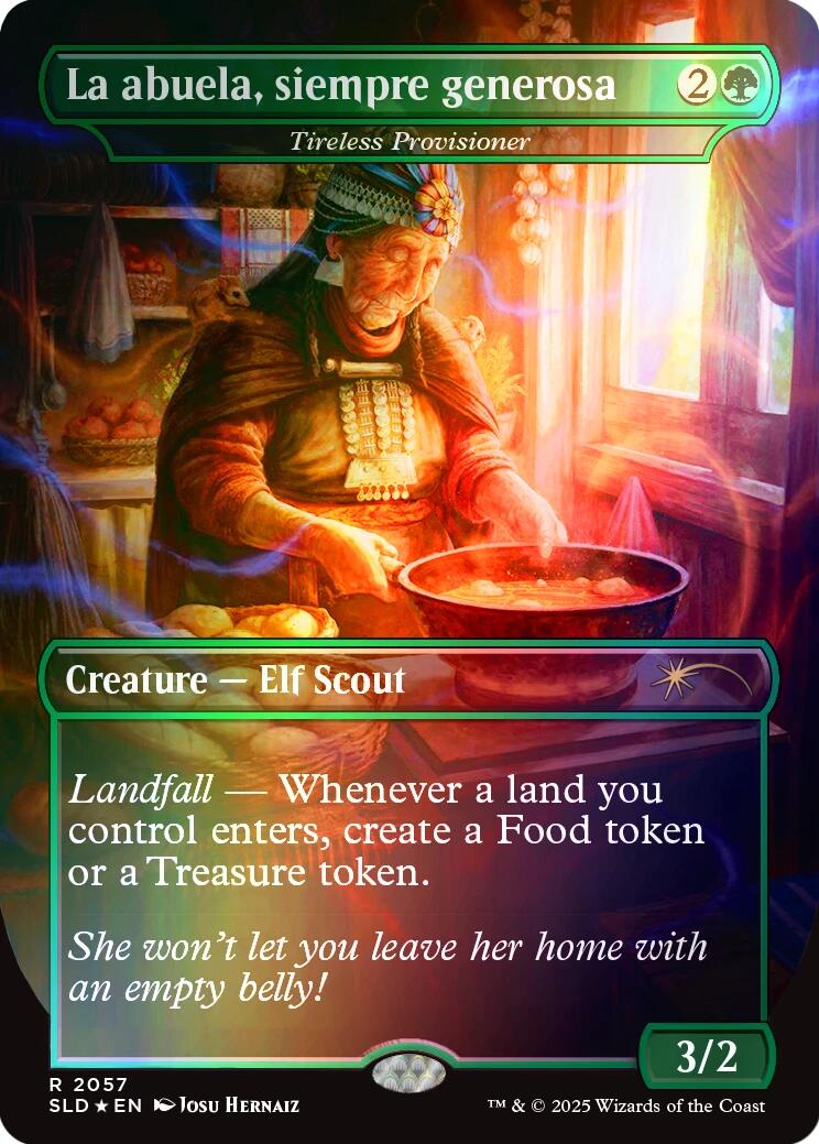 La abuela, siempre generosa - Tireless Provisioner (Rainbow Foil) [Secret Lair Drop Series] | Spectrum Games