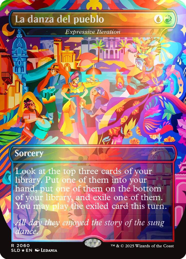 La danza del pueblo - Expressive Iteration (Rainbow Foil) [Secret Lair Drop Series] | Spectrum Games
