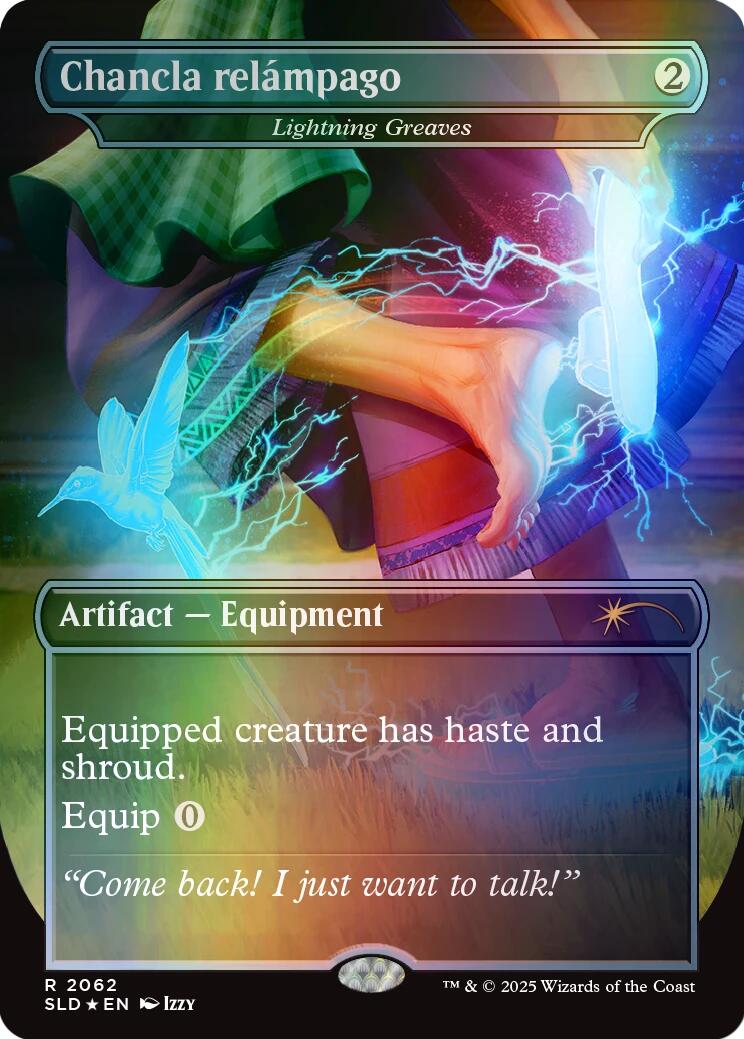 Chancla relampago - Lightning Greaves (Rainbow Foil) [Secret Lair Drop Series] | Spectrum Games