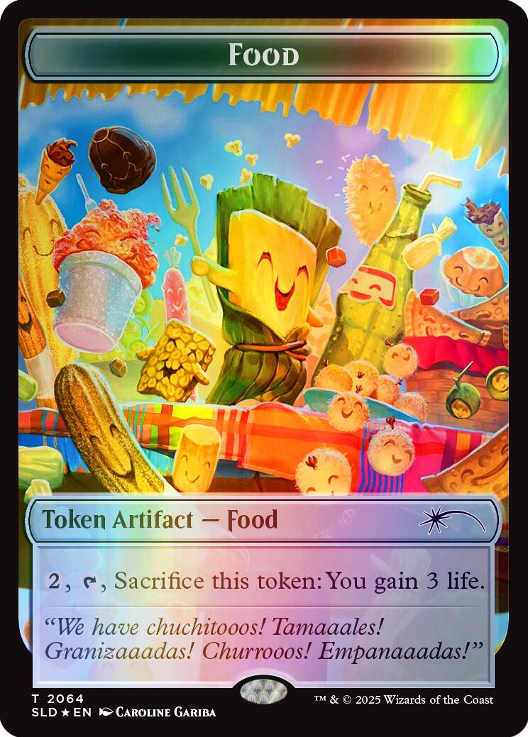 Food Token (2064) (Rainbow Foil) [Secret Lair Drop Series] | Spectrum Games