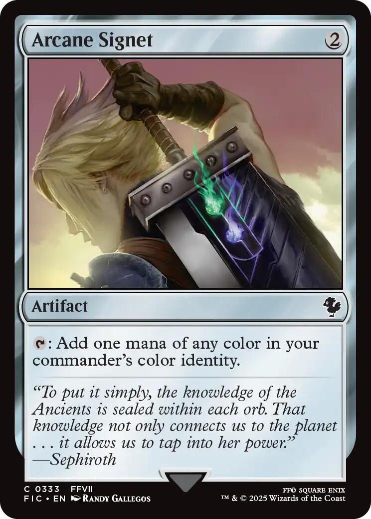 Arcane Signet (0333) (Surge Foil) [FINAL FANTASY Commander] | Spectrum Games