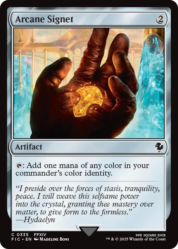 Arcane Signet (0335) (Surge Foil) [FINAL FANTASY Commander] | Spectrum Games