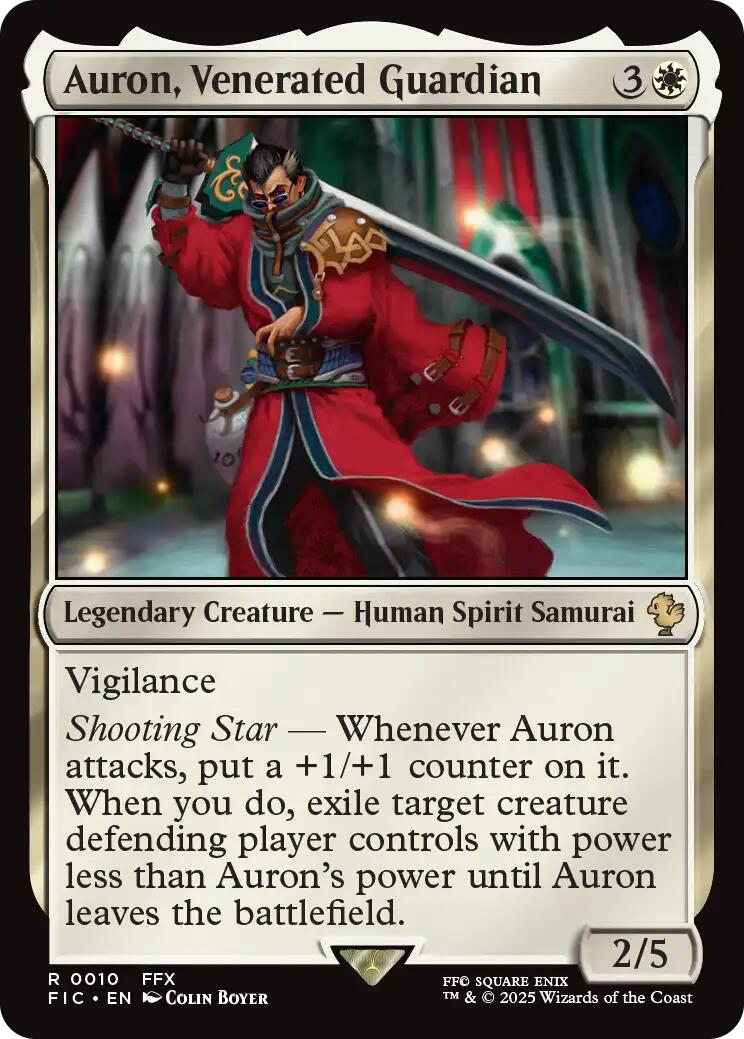Auron, Venerated Guardian (Surge Foil) [FINAL FANTASY Commander] | Spectrum Games