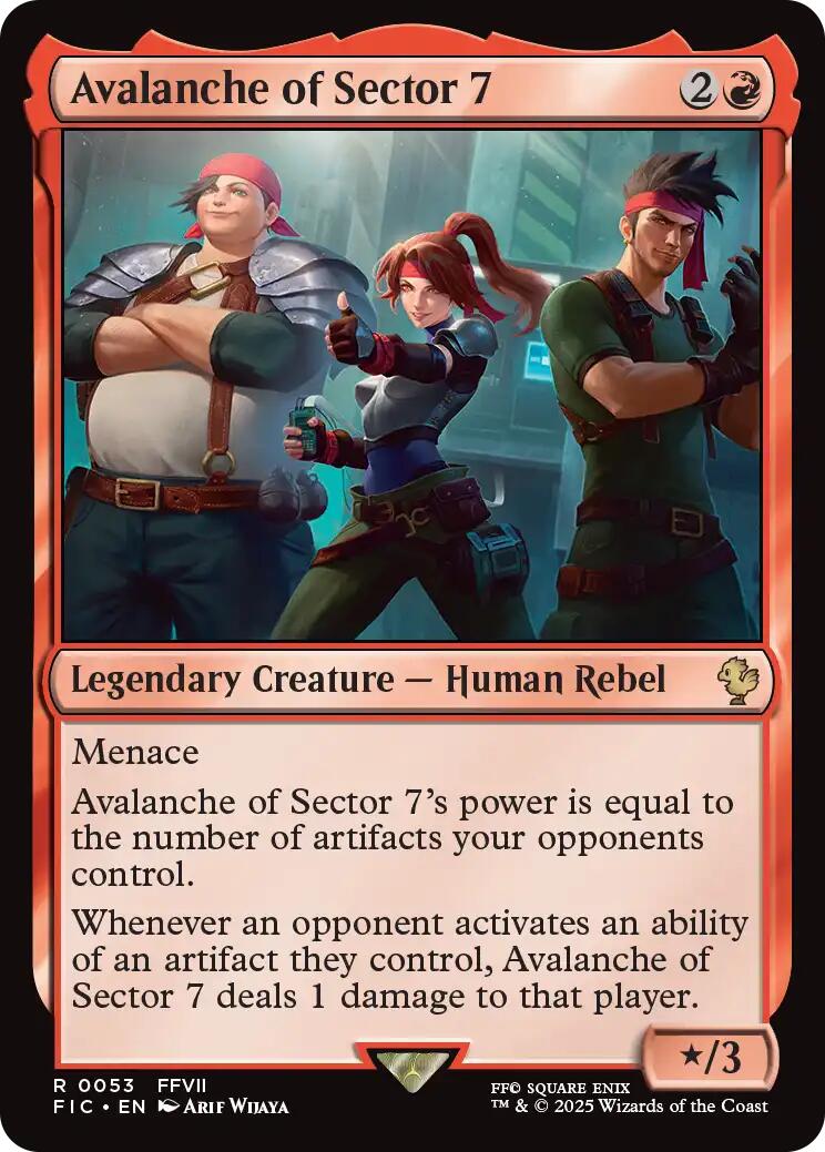 Avalanche of Sector 7 (Surge Foil) [FINAL FANTASY Commander] | Spectrum Games