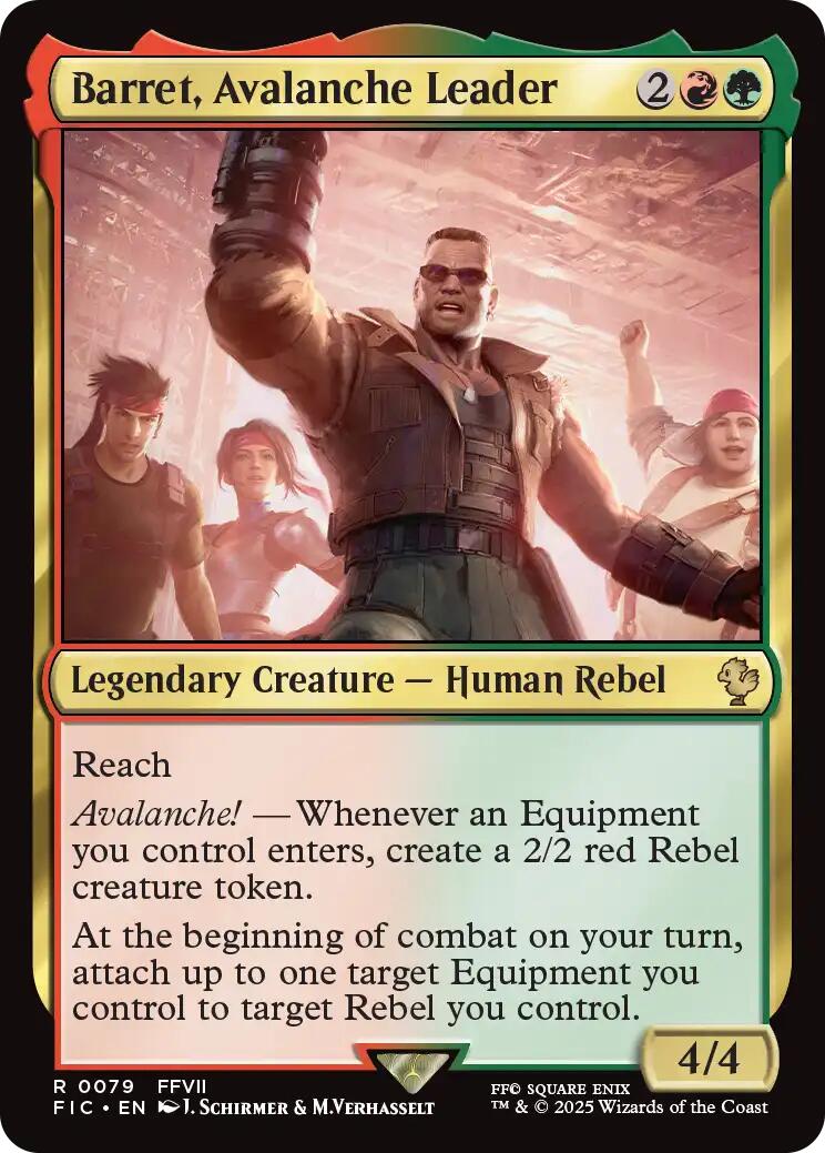 Barret, Avalanche Leader (Surge Foil) [FINAL FANTASY Commander] | Spectrum Games