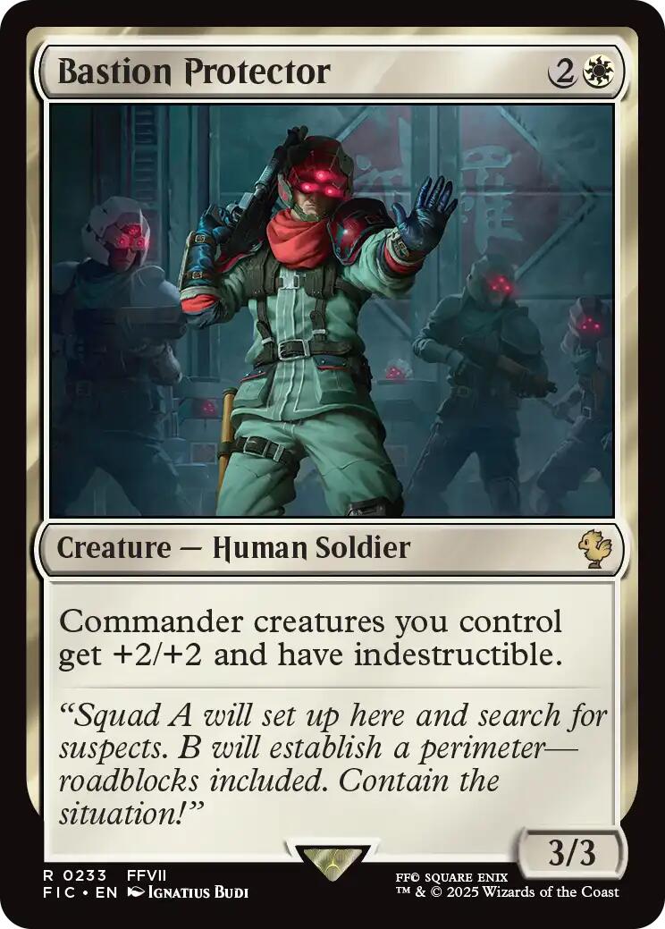 Bastion Protector (Surge Foil) [FINAL FANTASY Commander] | Spectrum Games