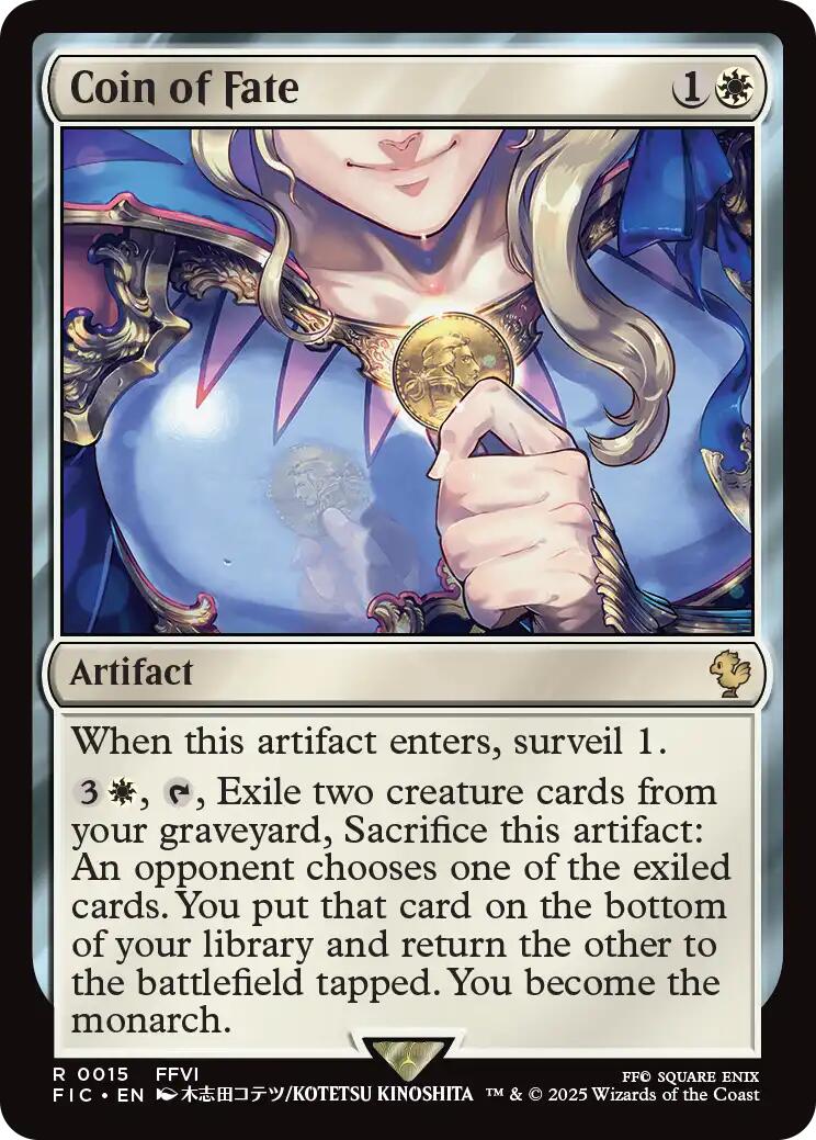 Coin of Fate (Surge Foil) [FINAL FANTASY Commander] | Spectrum Games