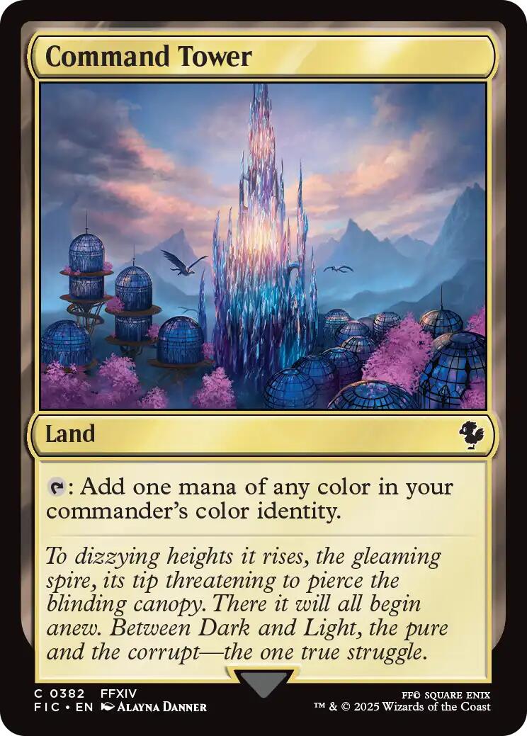 Command Tower (0382) (Surge Foil) [FINAL FANTASY Commander] | Spectrum Games