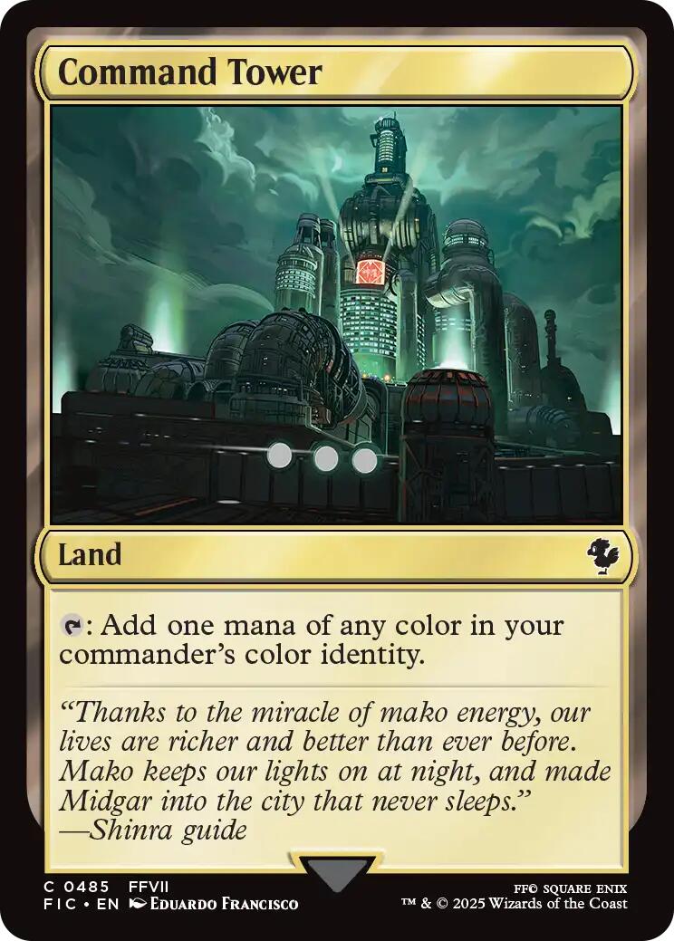 Command Tower (0485) (Surge Foil) [FINAL FANTASY Commander] | Spectrum Games