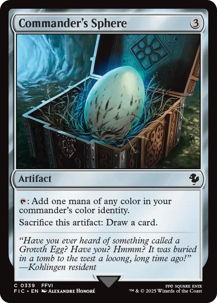 Commander's Sphere (Surge Foil) [FINAL FANTASY Commander] | Spectrum Games