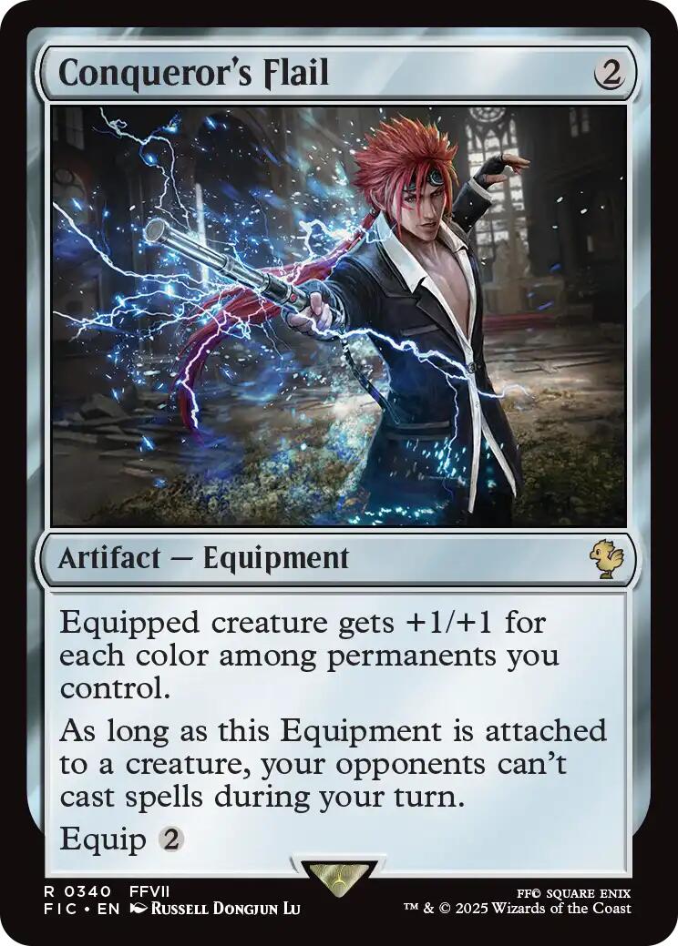 Conqueror's Flail (Surge Foil) [FINAL FANTASY Commander] | Spectrum Games