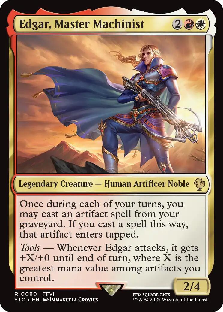Edgar, Master Machinist (Surge Foil) [FINAL FANTASY Commander] | Spectrum Games